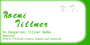 noemi tillner business card